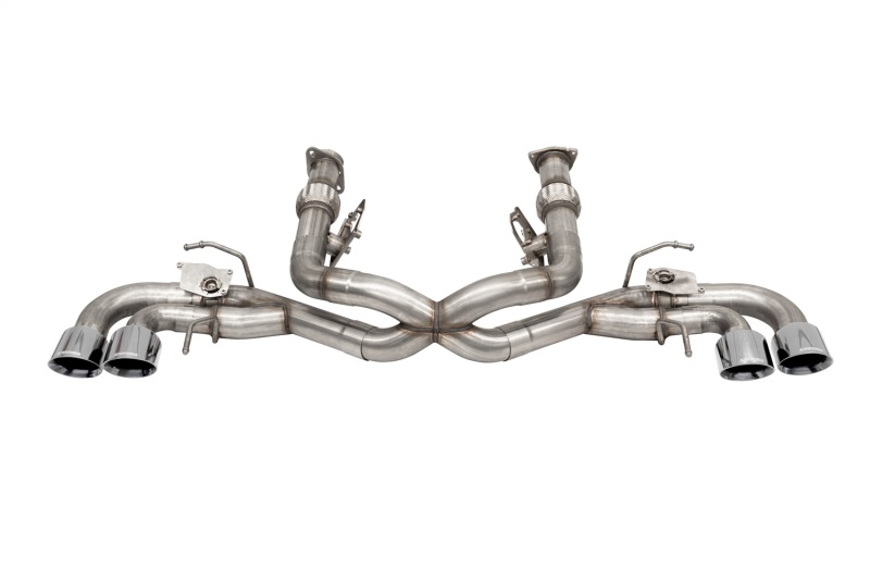 Corsa Xtreme C8 Track Exhaust With No Valves Polished Tips 21105