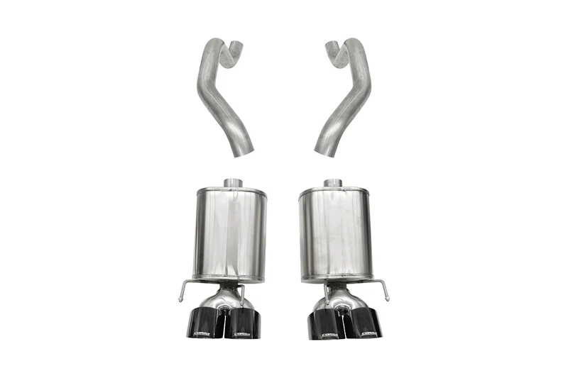 Corvette 2.5 Inch Axle-Back Dual Rear Exit with Twin 4.5 Inch Black PVD Pro-Series Tips Xtreme Sound 05-08 Corvette 6.0 6.2 Liter Corsa Performance 21010BLK